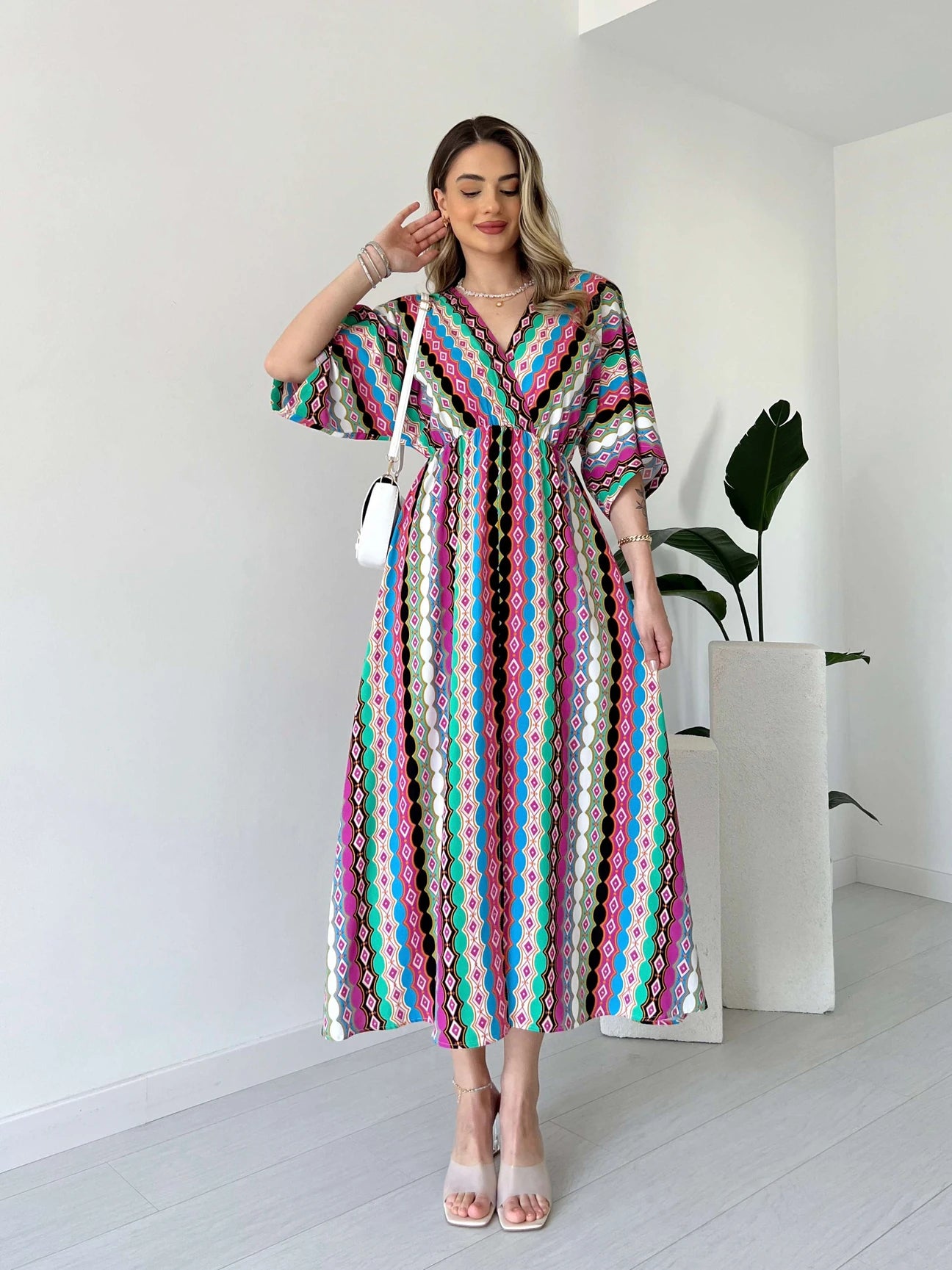 Fuchsia Casablanca Dress