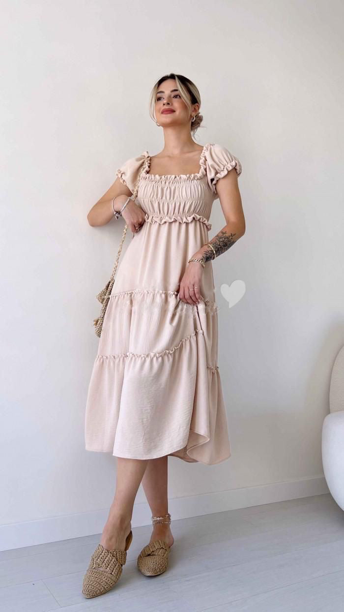 Beige Lora Dress