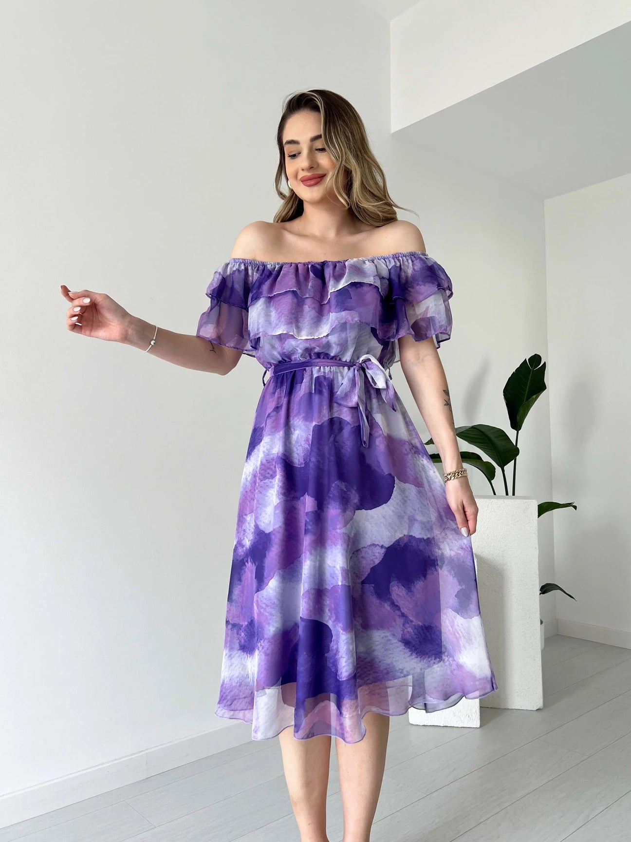 Olivia Purple Dress