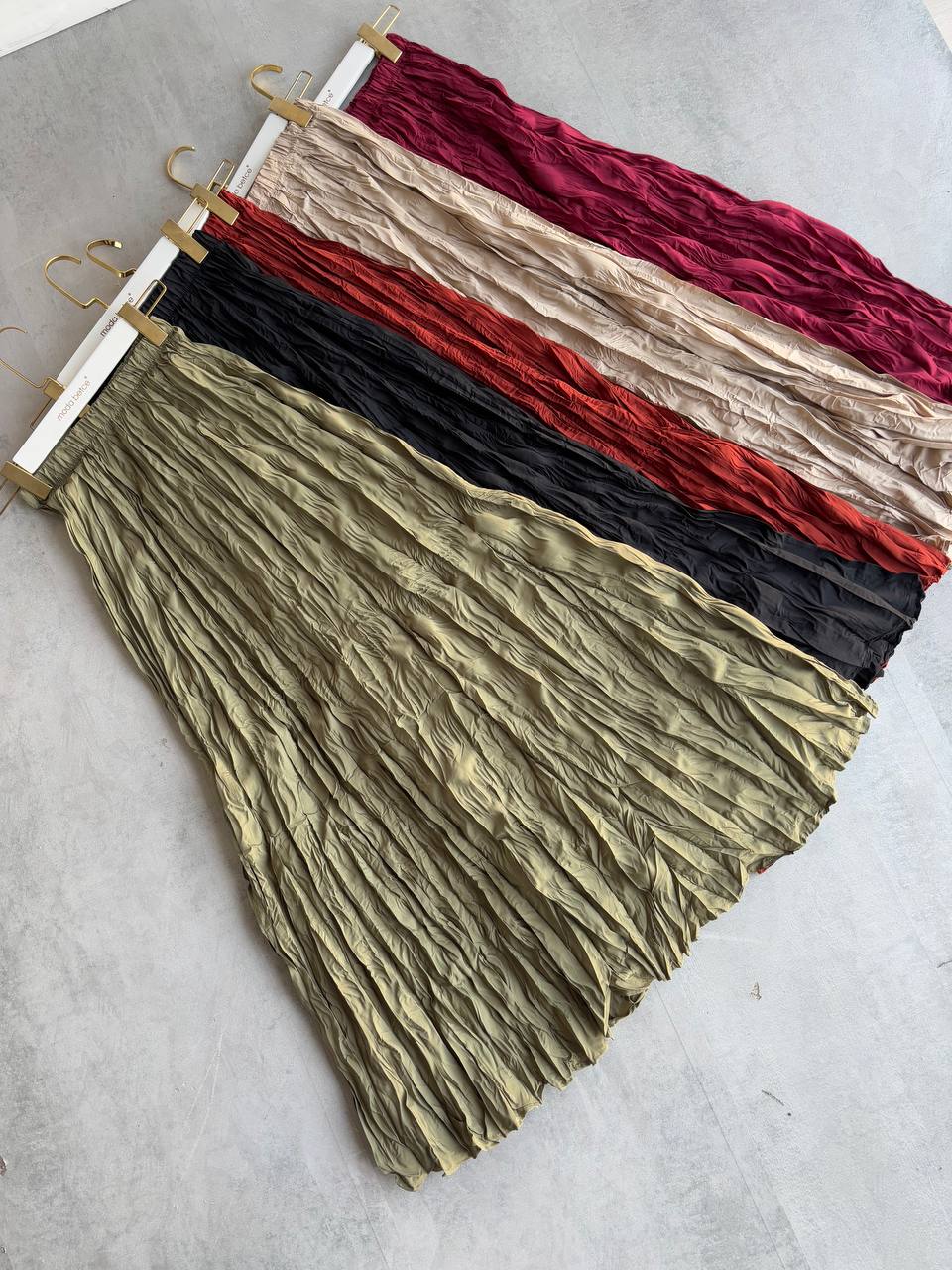 Wavy Burgundy Skirt