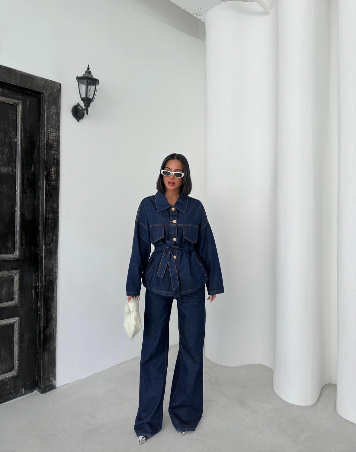 Dark Blue Soft Jeans Set