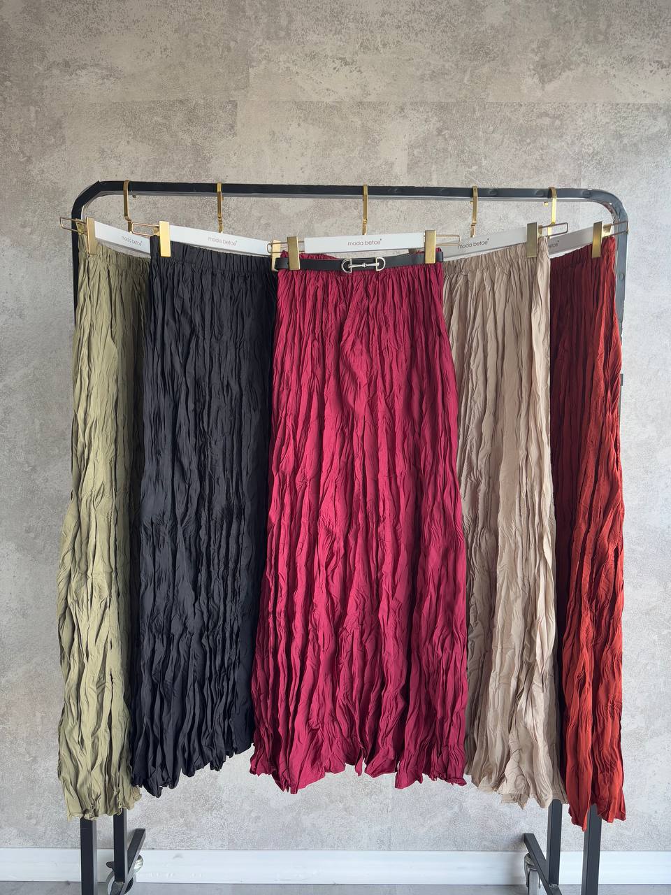 Wavy Burgundy Skirt