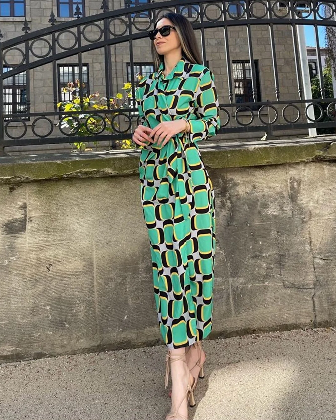 Zara Summer Girl Dress Green