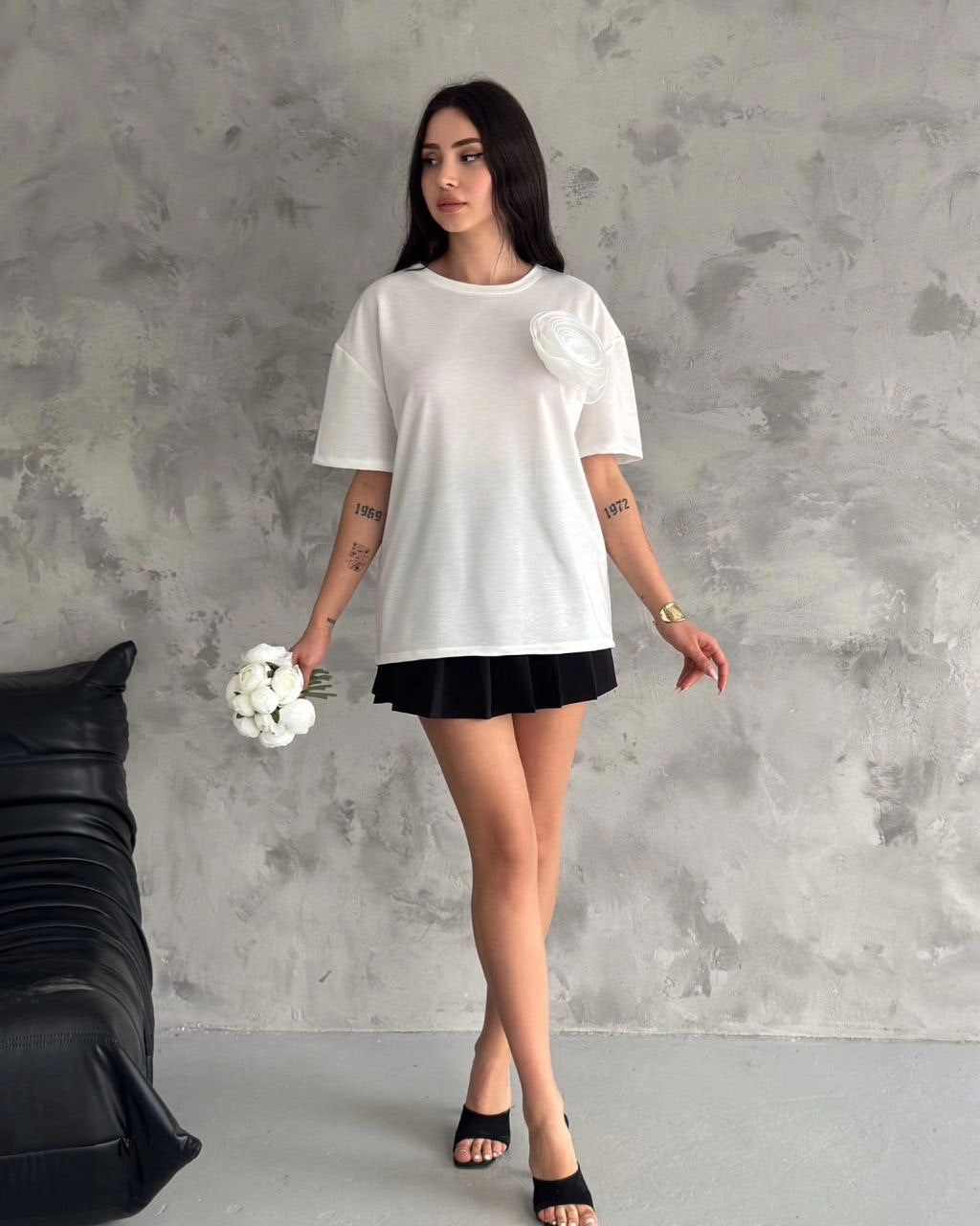 White rose top