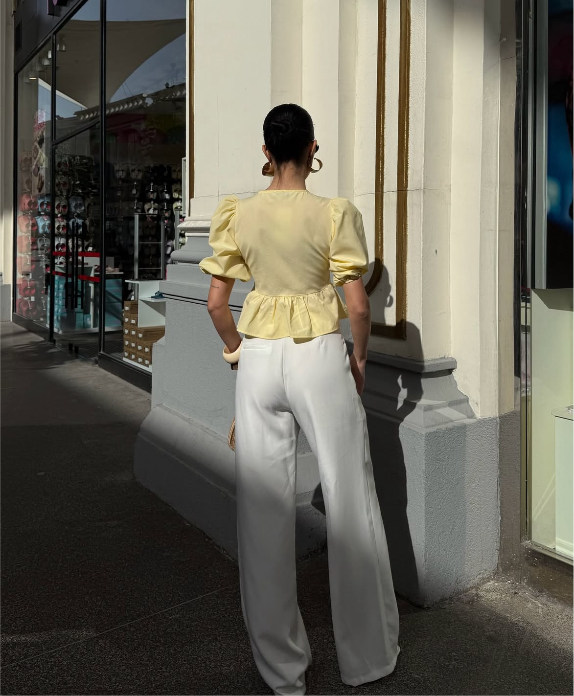 Butter Yellow Ribbon Top