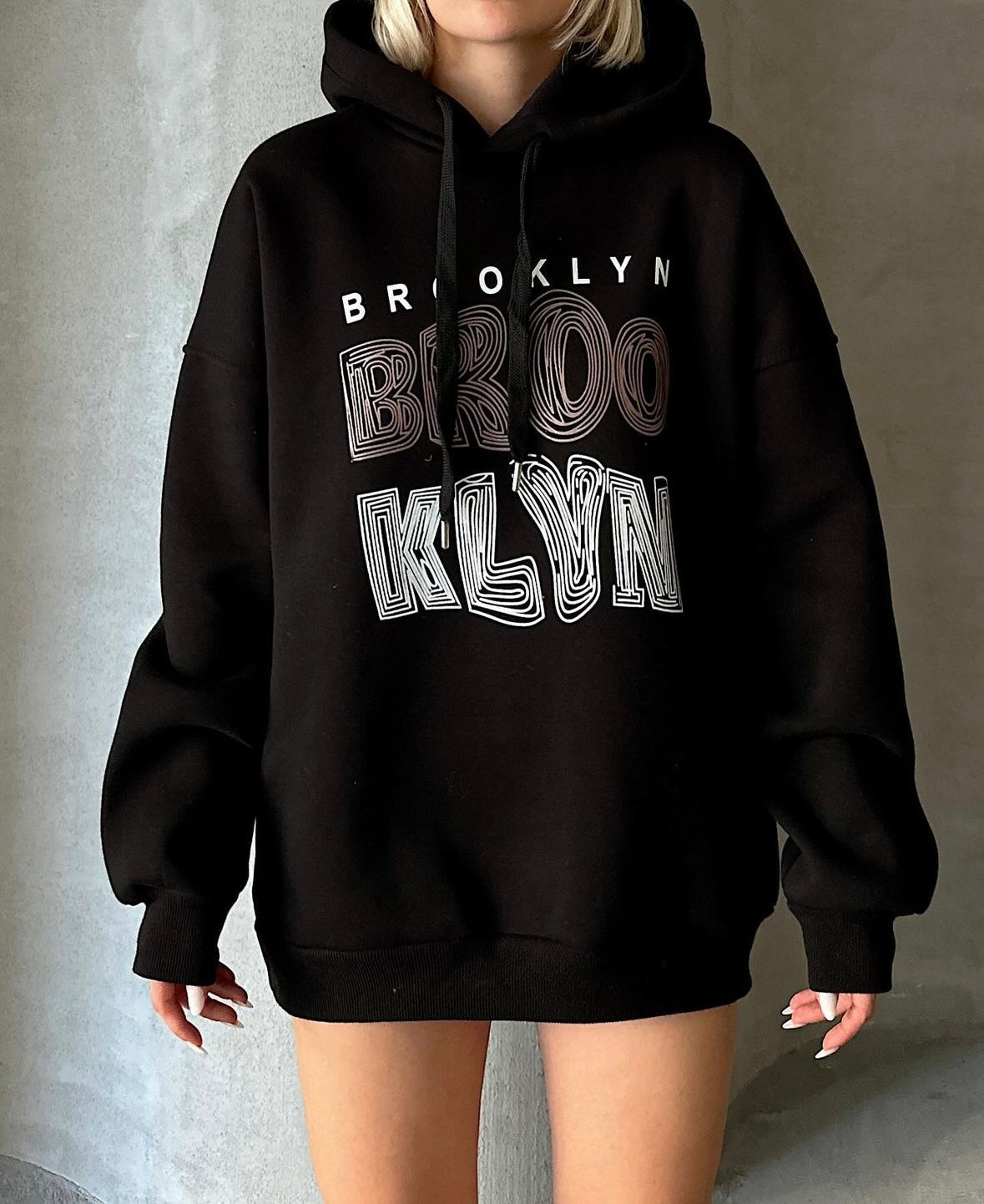 Brooklyn Black Hoodie