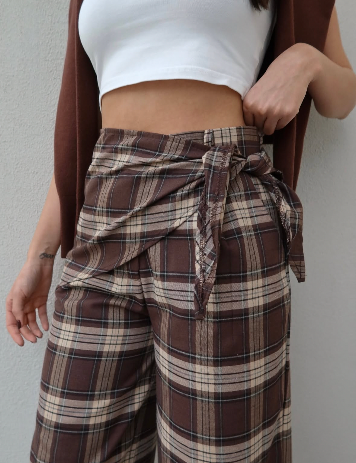 Plaid Fular Pants