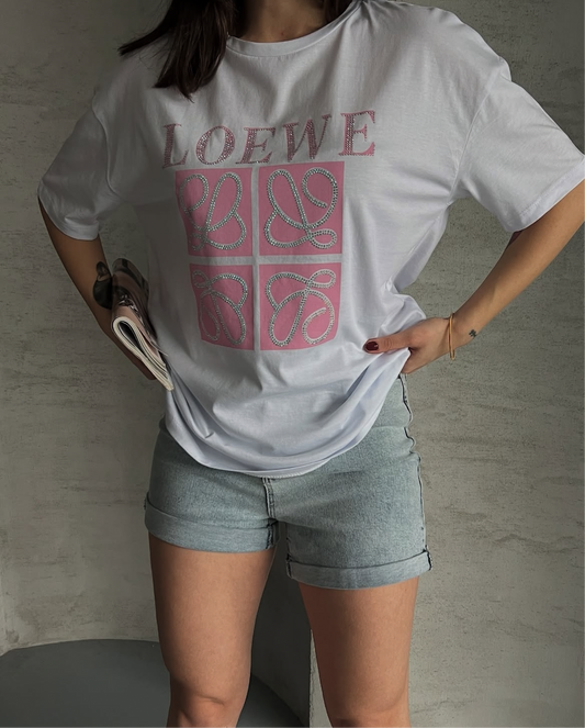 White Pink Loewe Tshirt