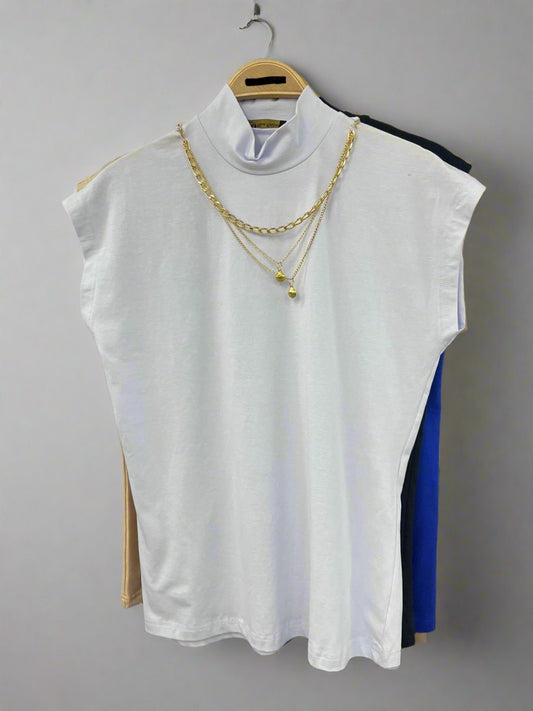 White Necklace Top