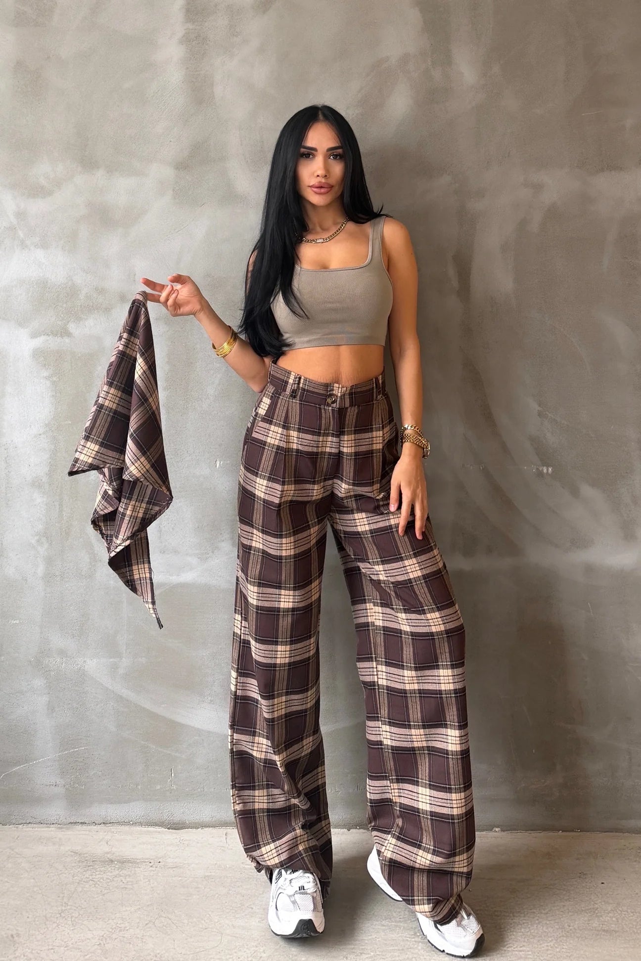 Plaid Fular Pants