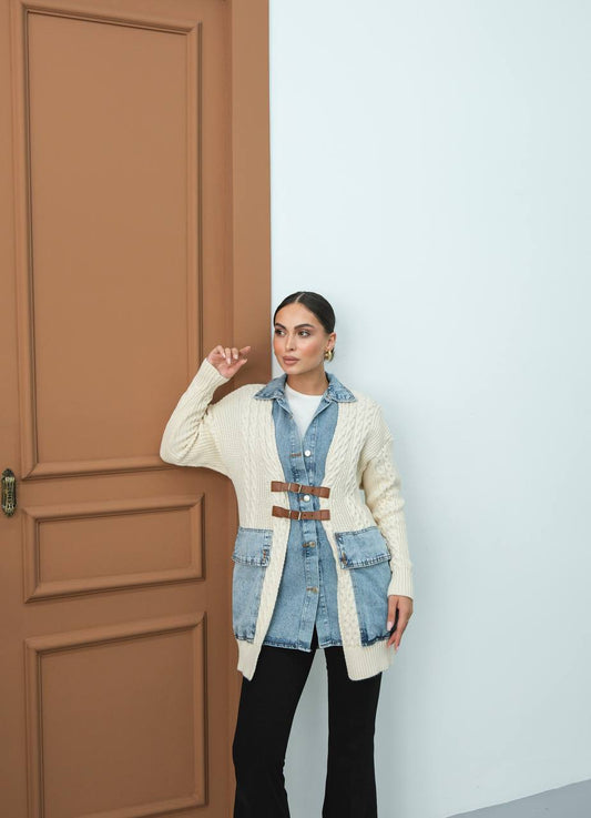 Vintage Cozy Buckle Jacket