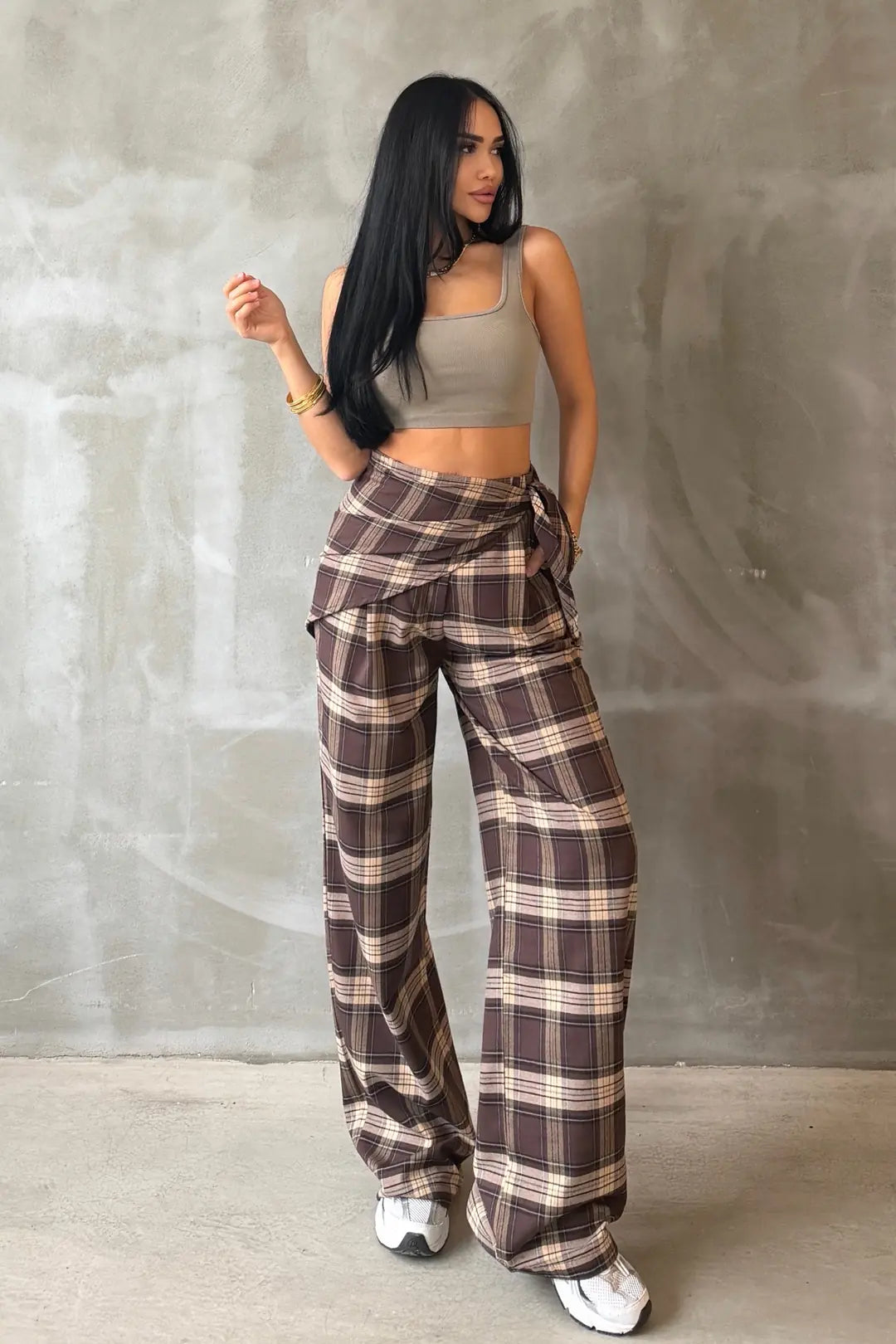 Plaid Fular Pants