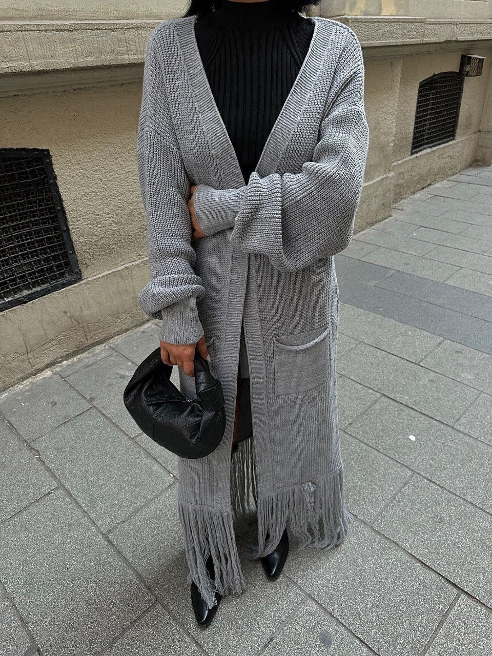 Stylish Grey Cardigan