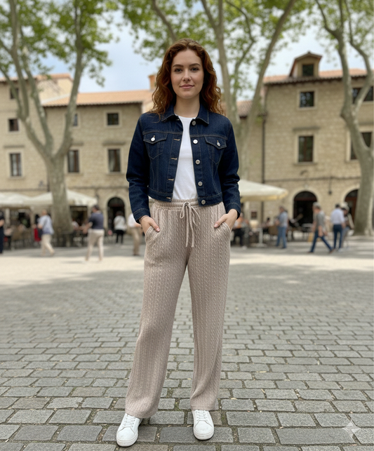 Beige Chill Pants