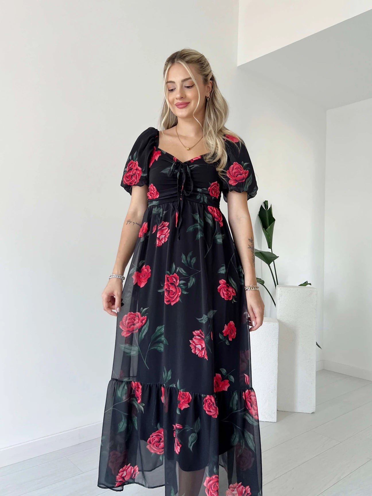Red Roses Dress