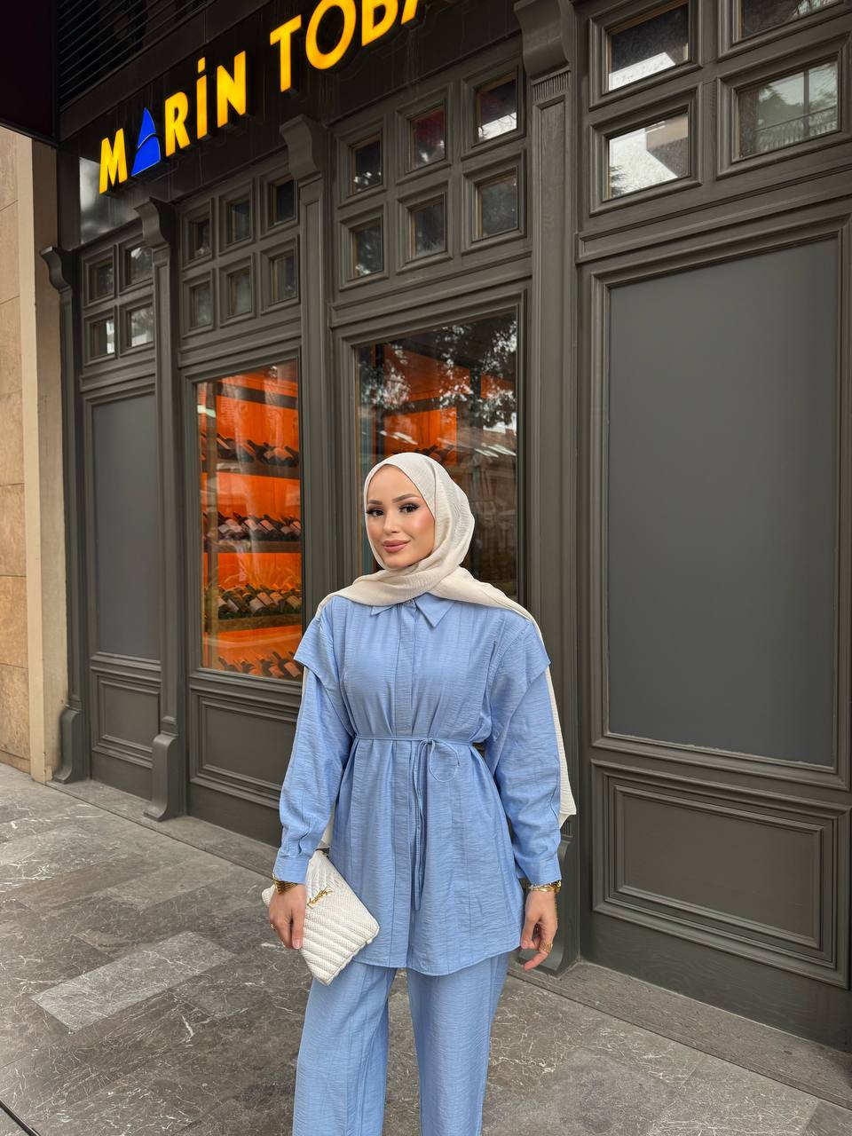 Pastel Blue Trendy Set