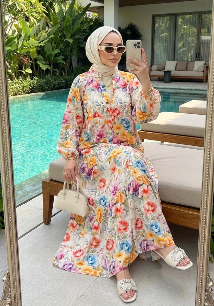 Flowerful Summer Dress