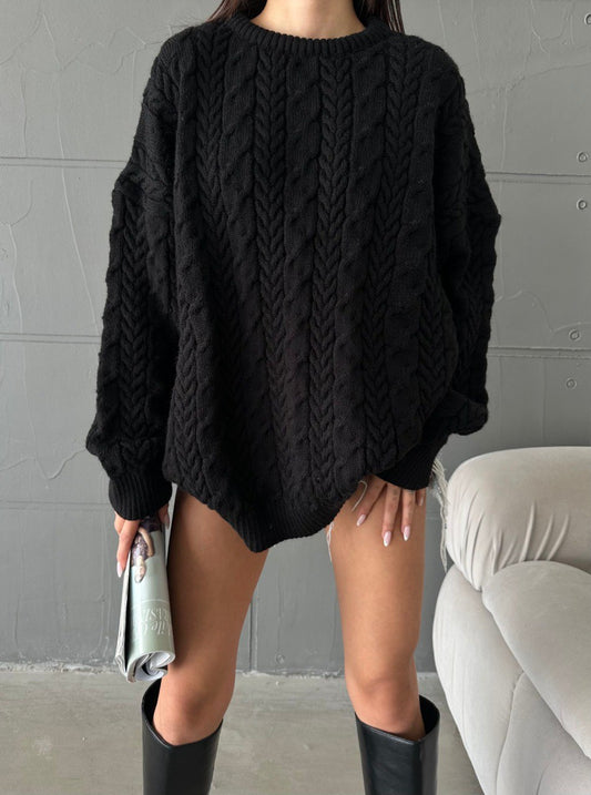 Black knitwear