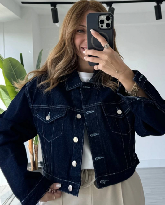 Dark Blue Jeans Jacket