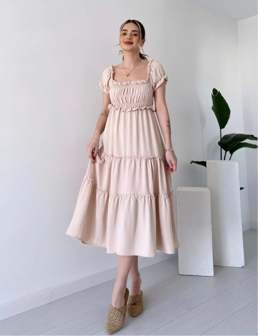 Beige Lora Dress
