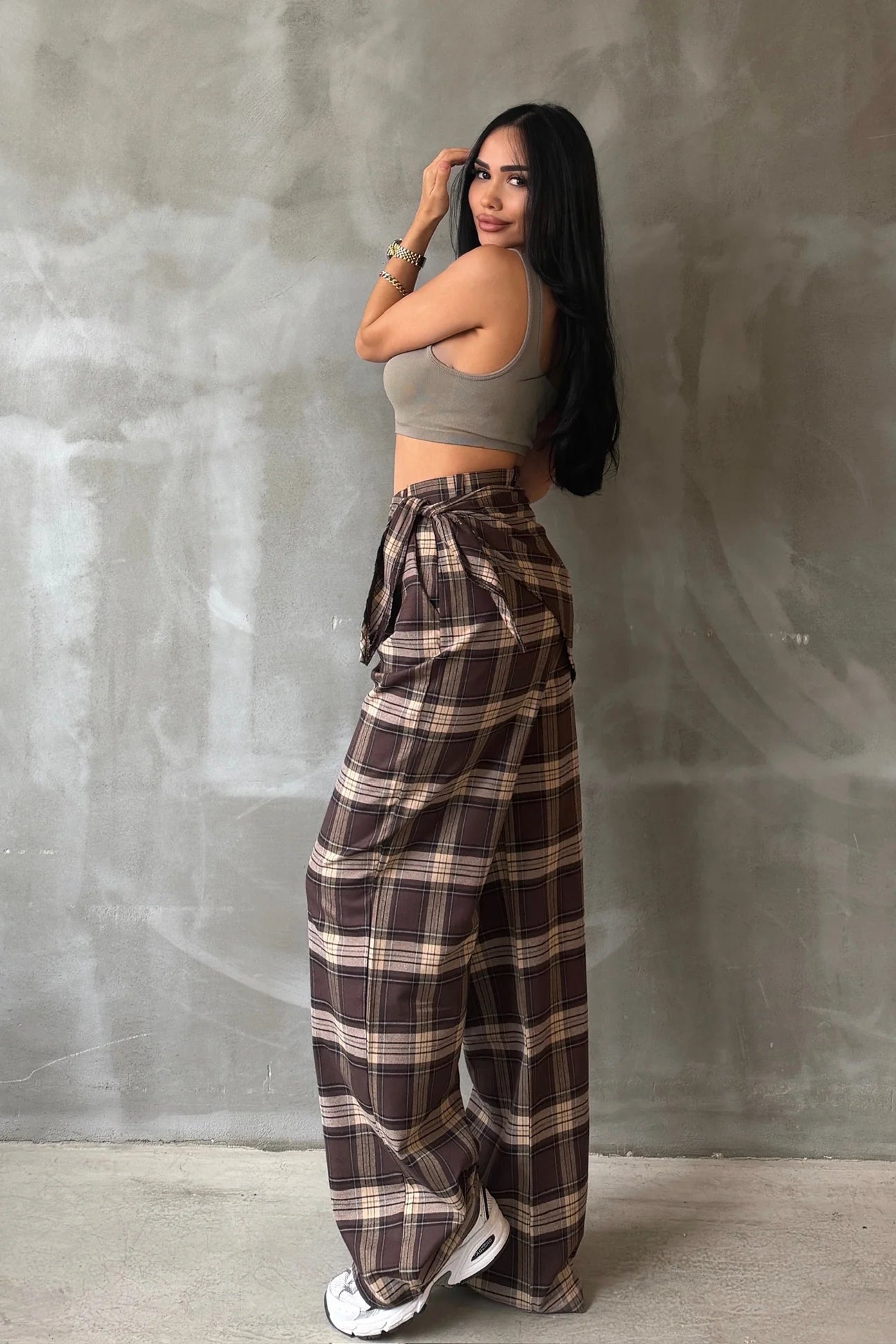 Plaid Fular Pants