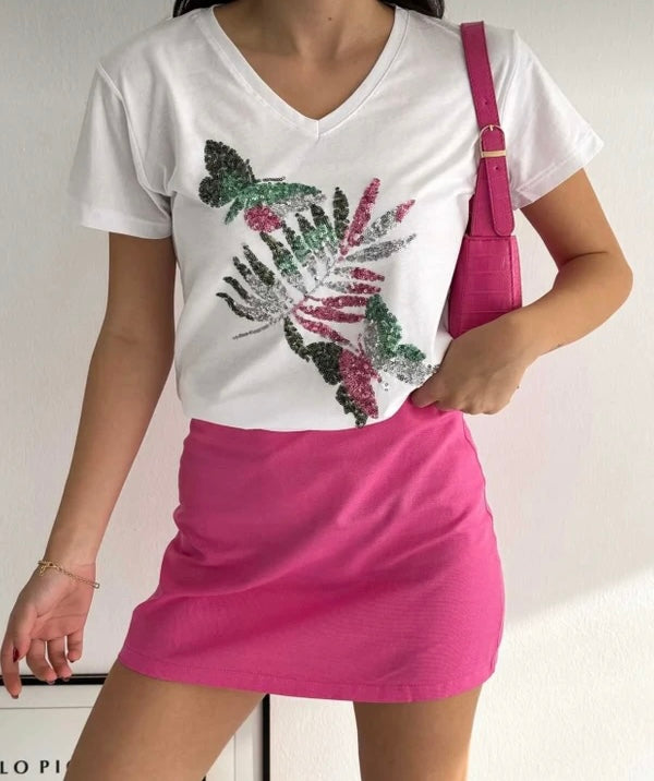 Coral tshirt