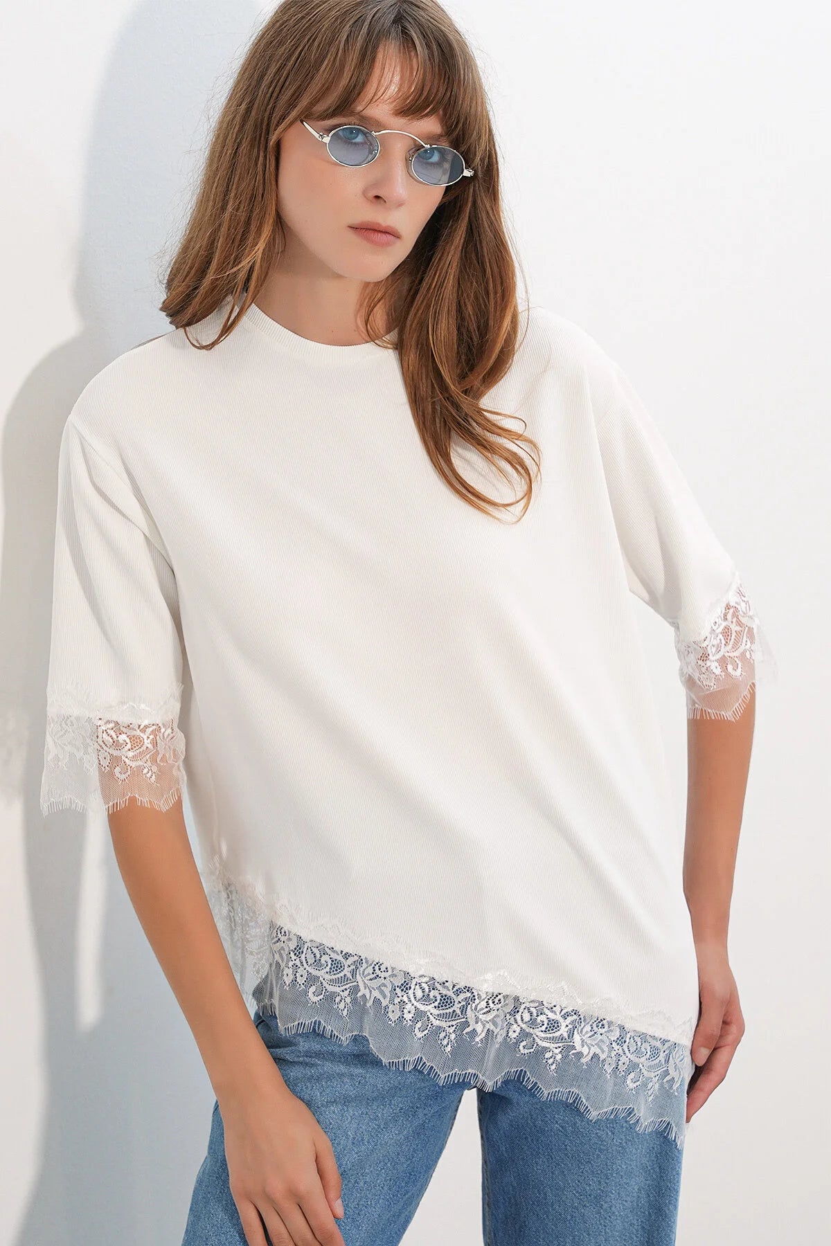 Lace White Tshirt