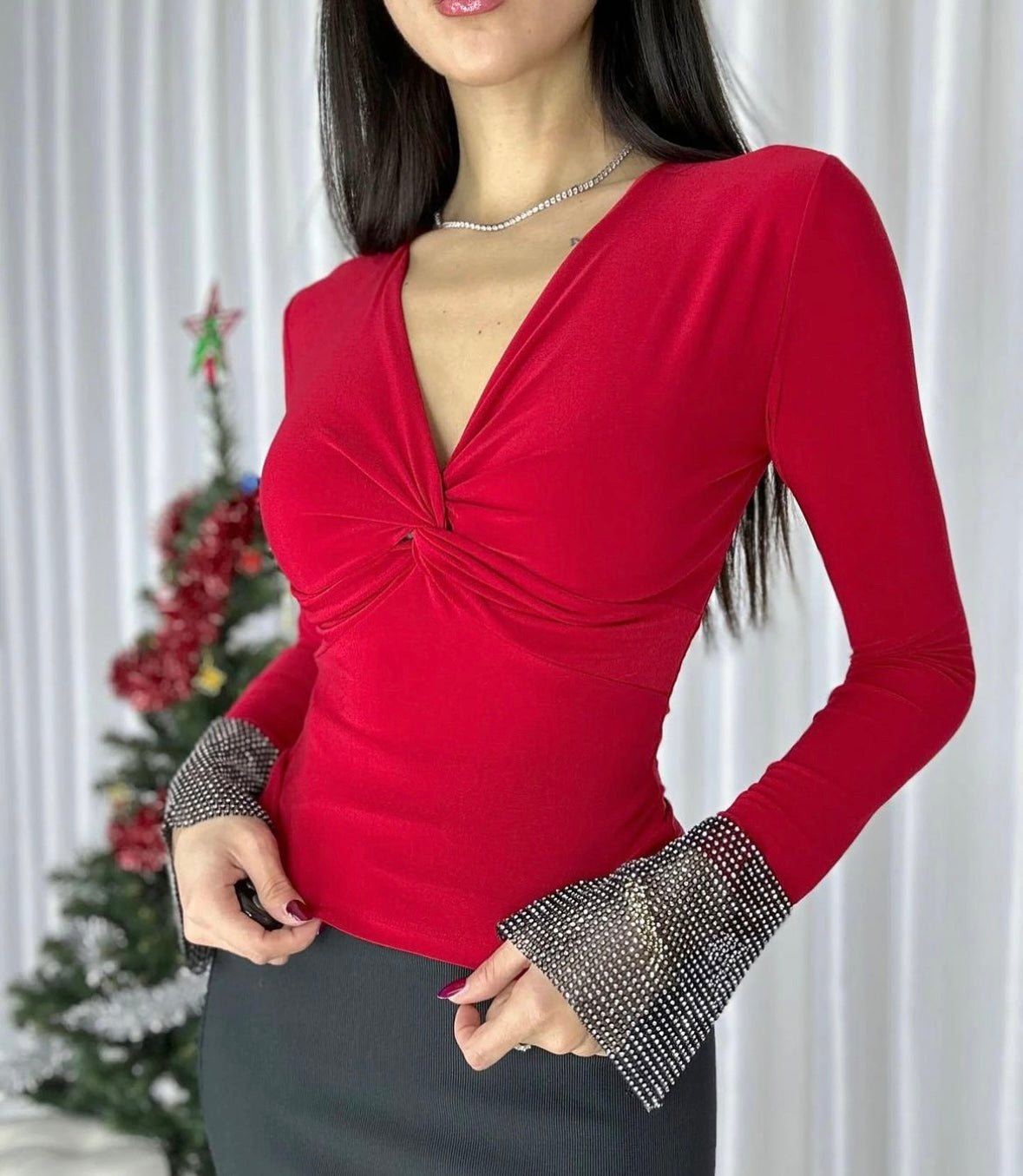 Red stylish Top