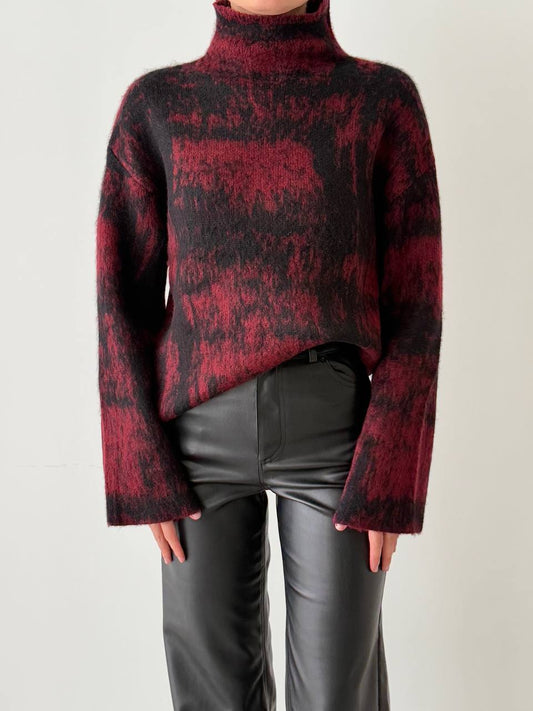 Burgundy wool Sweater