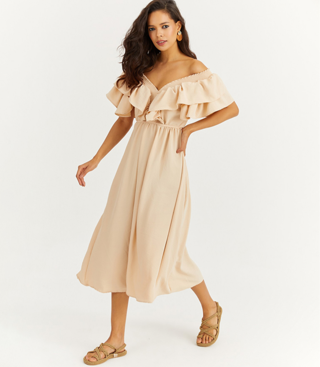 Beige Vola Dress
