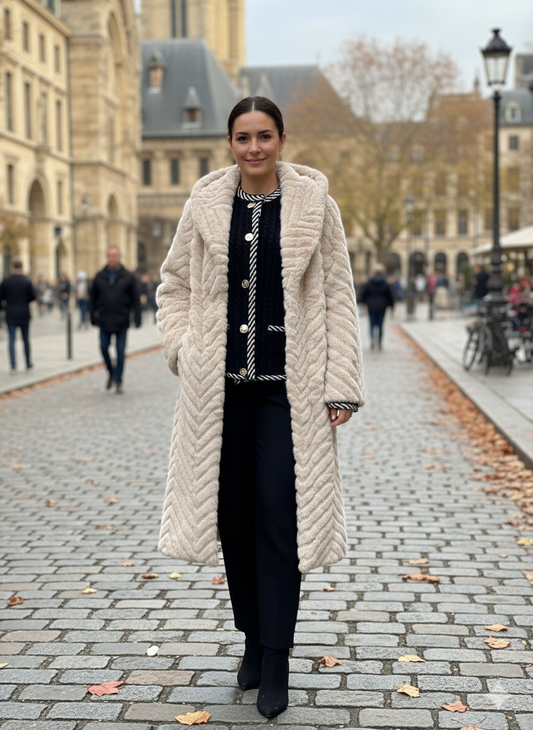 Beige Fur Coat