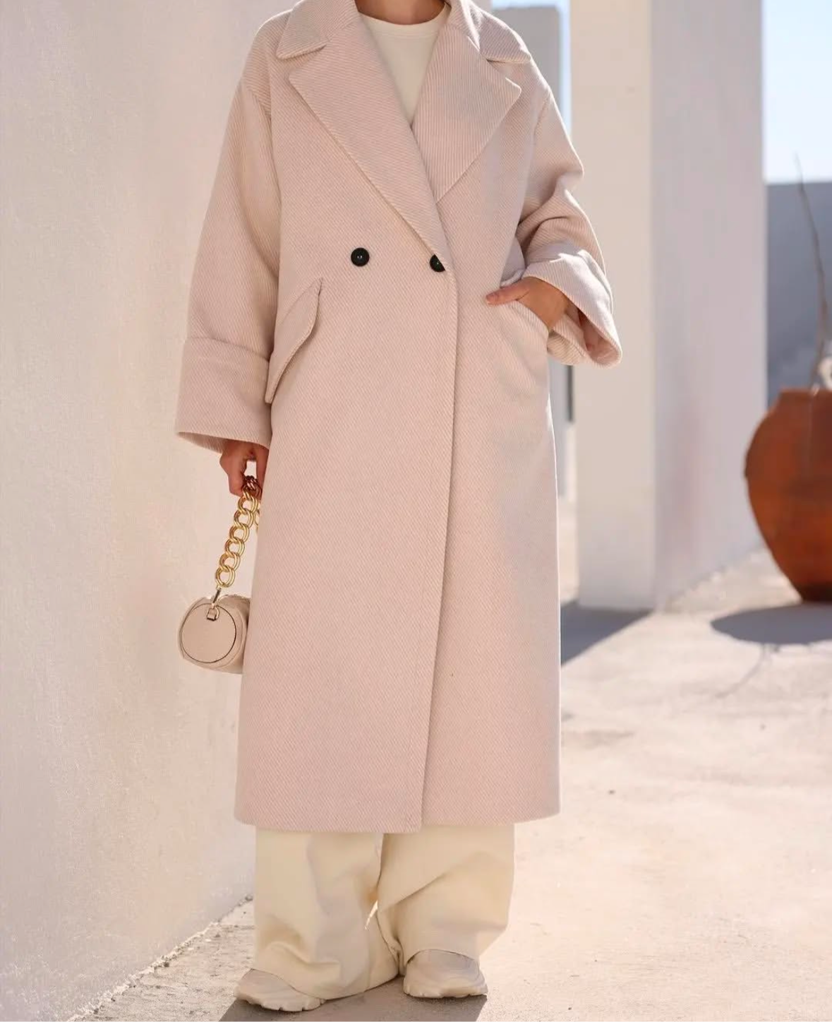 Elegancy Off White Coat