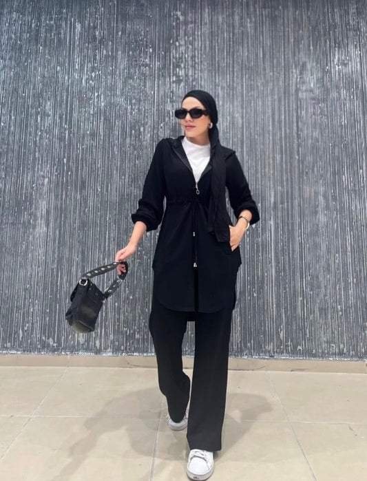 Black Soft Luxe Tracksuit