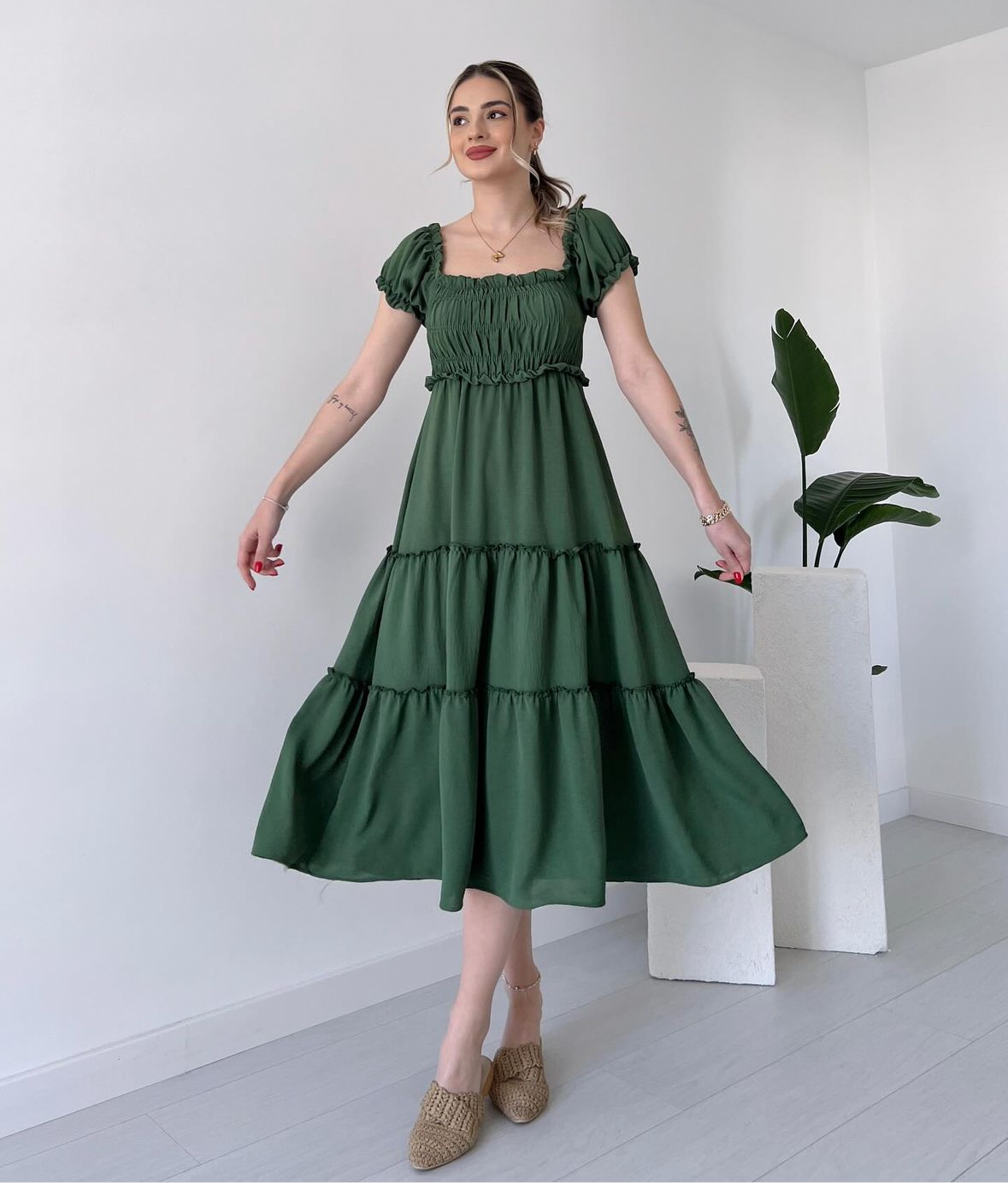 Pine Lora Dress