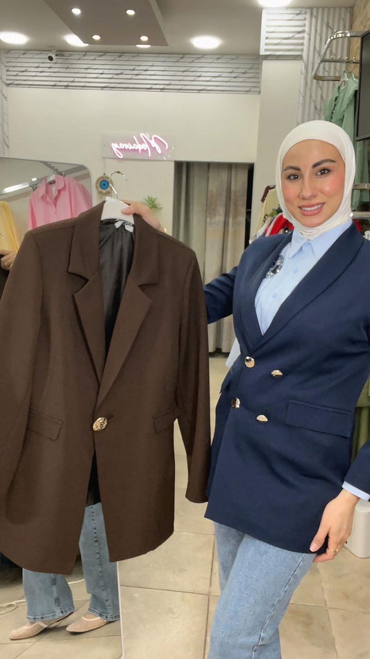 Brown Blazer Big Size